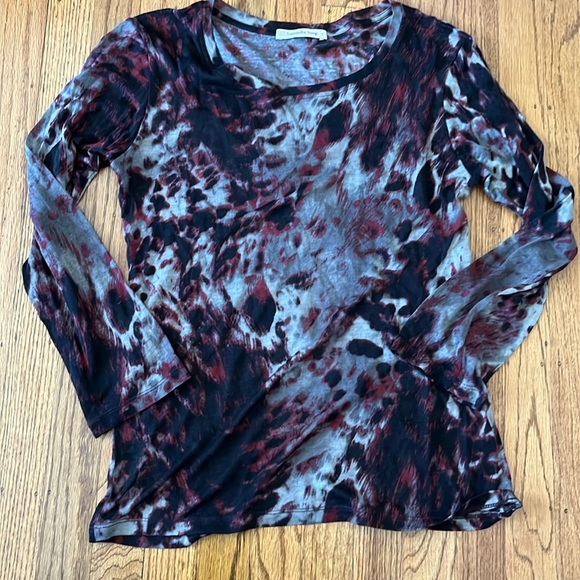 Samantha Sung Wool/Silk LS Tee 6 - Picture 1 of 4
